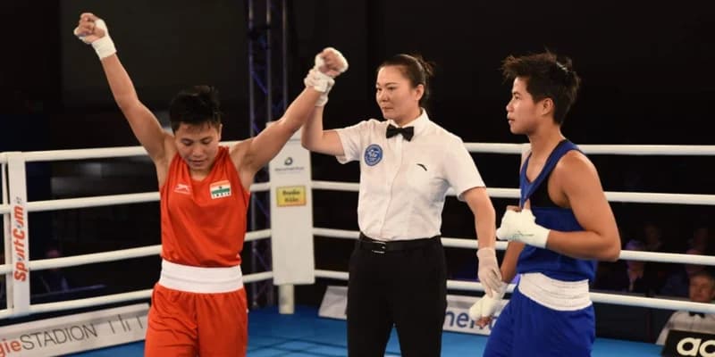 Meena Kumari wins Gold Medal at Boxing W