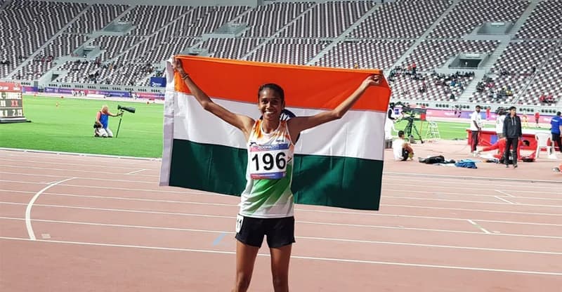 PU Chitra Wins 1500m Gold At Asian Athle