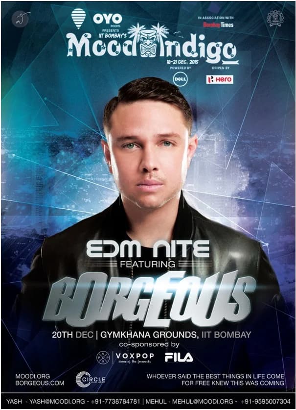 BORGEOUS to headline the EDM night @ Moo