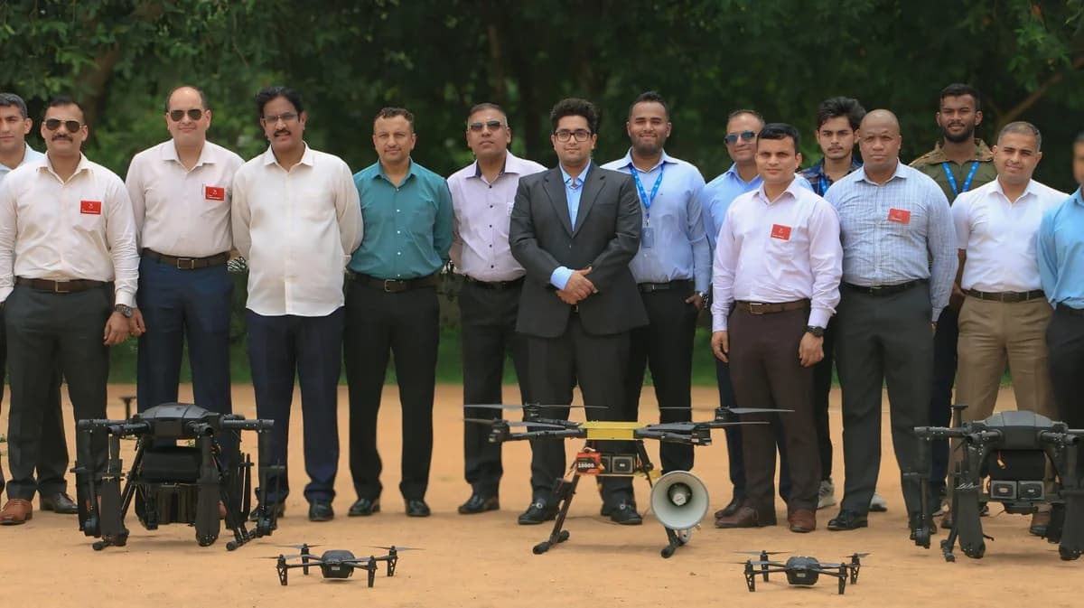 MS Dhoni-backed Garuda Aerospace Hosted Officers From College of Defence Management at Their New Facility