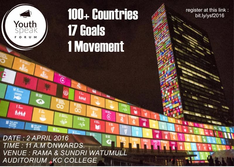 Reasons to attend Youth Speak Forum 2016