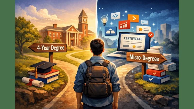 Micro-Degrees Vs. Full Degrees: Is The 4-Year College Model Becoming Obsolete?